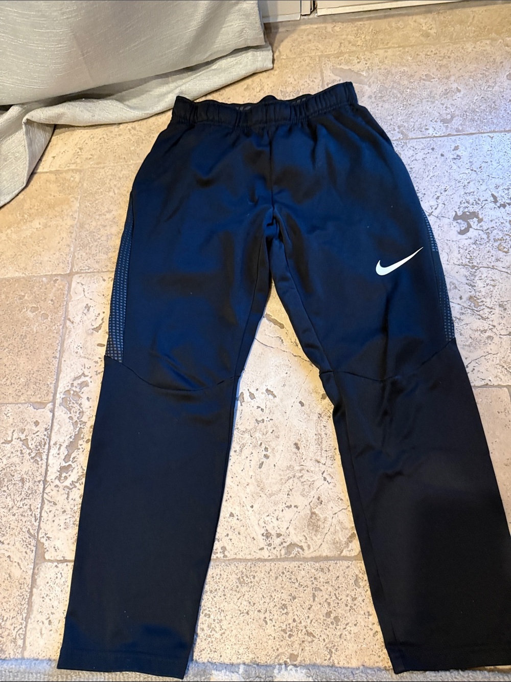 Nike Black Jogger Pants with Subtle Dark Gray Logo